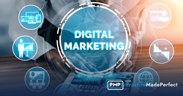 digital marketing blue circles